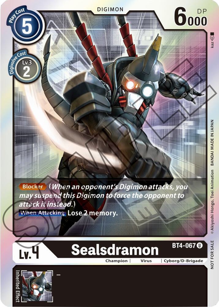 Sealsdramon - BT4-067 (Event Pack 1), Great Legend BT4-067 U