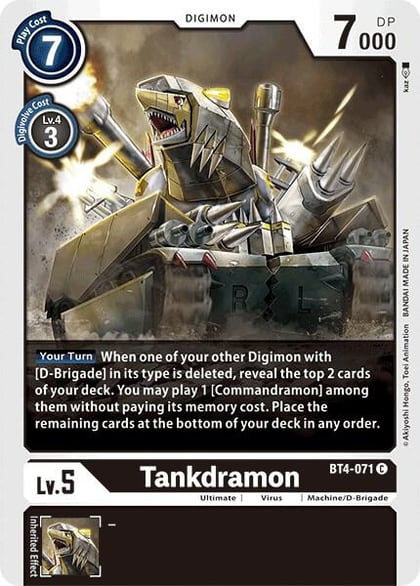 Tankdramon, Great Legend BT4-071 C