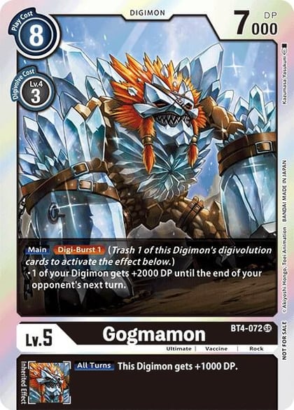 Gogmamon (Event Pack 2), Great Legend BT4-072 SR