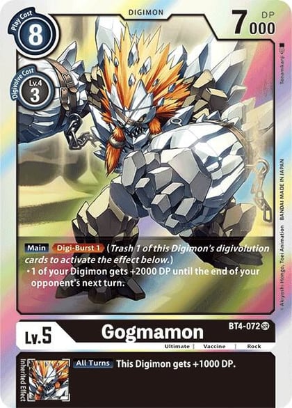 Gogmamon, Great Legend BT4-072 SR