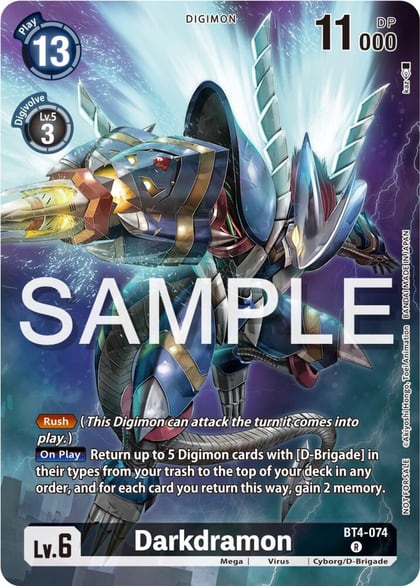 Darkdramon (Official Tournament Pack Vol.12), Great Legend BT4-074 R