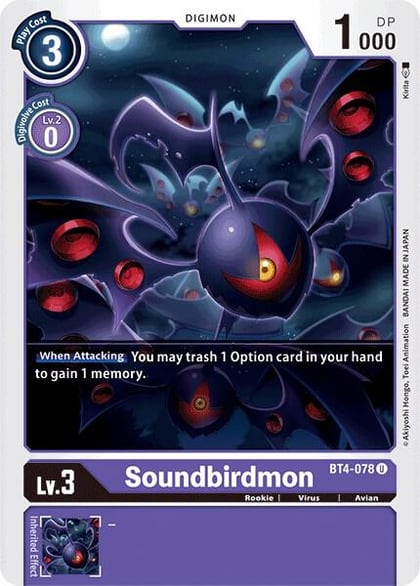 Soundbirdmon, Great Legend BT4-078 U