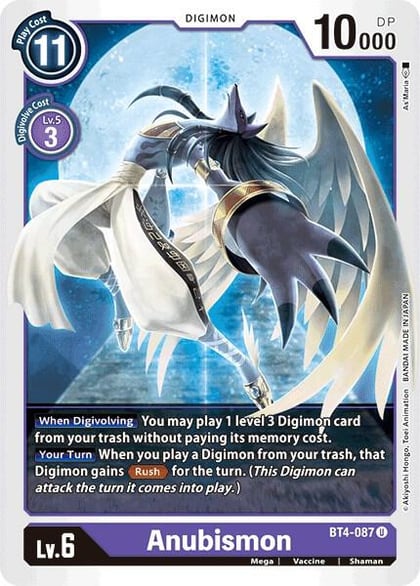 Anubismon, Great Legend BT4-087 U