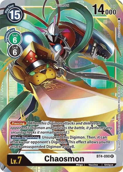 Chaosmon (Alternate Art), Great Legend BT4-090 R