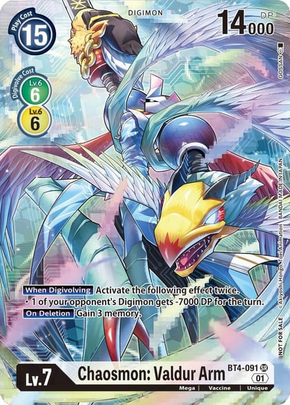 Chaosmon: Valdur Arm (1-Year Anniversary Box Topper), Great Legend BT4-091 SR