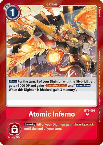 Atomic Inferno (Event Pack 7), Great Legend BT4-098 C