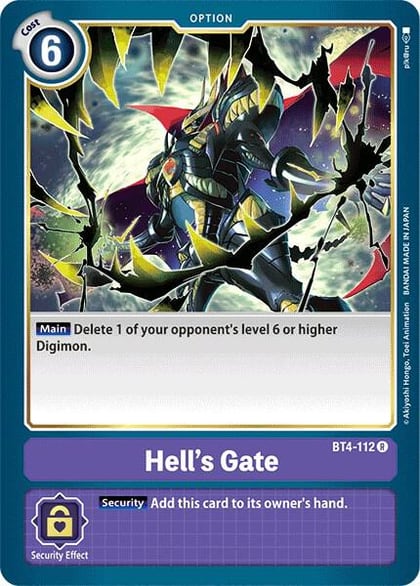 Hell's Gate, Great Legend BT4-112 R
