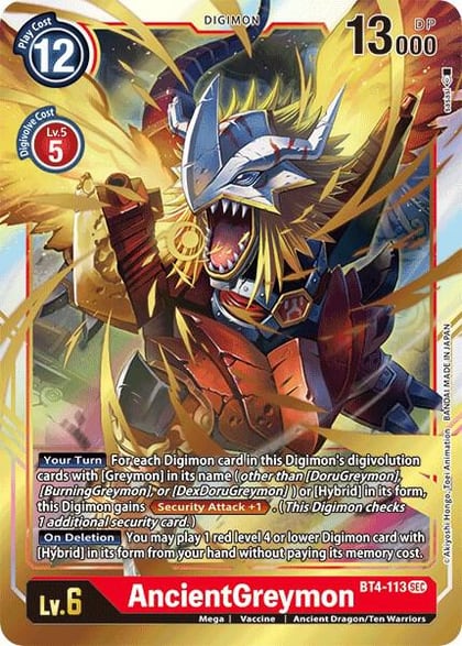 AncientGreymon, Great Legend BT4-113 SEC