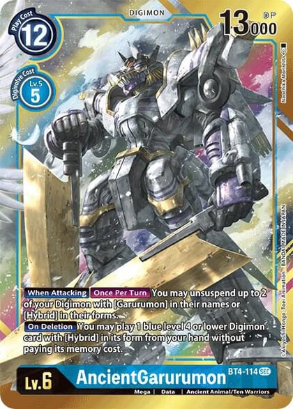 AncientGarurumon (Alternate Art), Great Legend BT4-114 SEC
