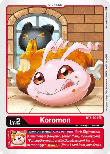 Koromon, Battle of Omni BT5-001 U