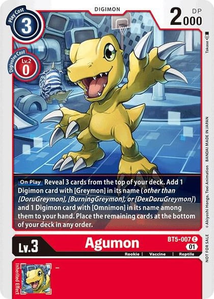 Agumon - BT5-007 (Tamer Party Vol. 4 Promo), Battle of Omni BT5-007 C