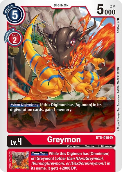 Greymon, Battle of Omni BT5-010 U
