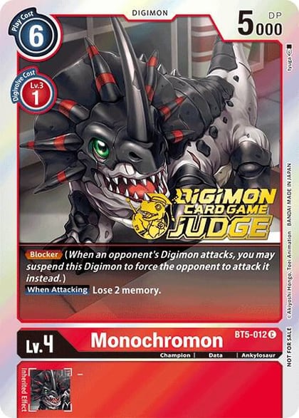 Monochromon (Judge Pack 1), Battle of Omni BT5-012 C