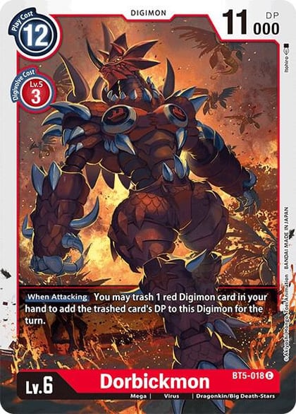 Dorbickmon, Battle of Omni BT5-018 C