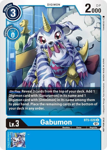 Gabumon - BT5-020 (Winner Pack New Awakening), Battle of Omni BT5-020 U