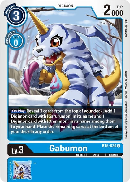 Gabumon, Battle of Omni BT5-020 U