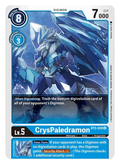 CrysPaledramon, Battle of Omni BT5-028 U