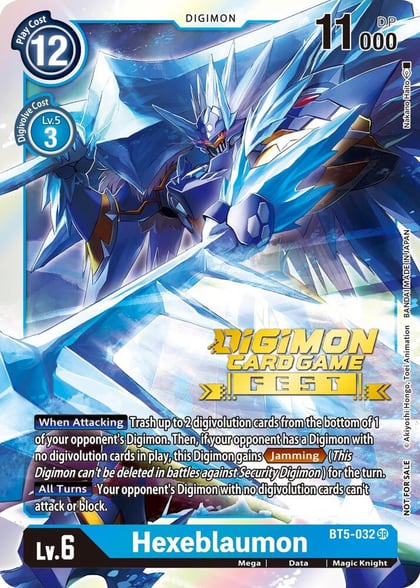 Hexeblaumon (Digimon Card Game Fest 2022), Battle of Omni BT5-032 SR
