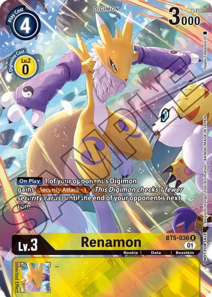 Renamon (Tamer's Card Set 1), Battle of Omni BT5-036 R