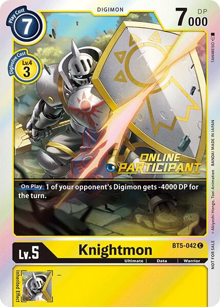 Knightmon - BT5-042 (2021 Championship Online Regional) [Online Participant], Battle of Omni BT5-042 C