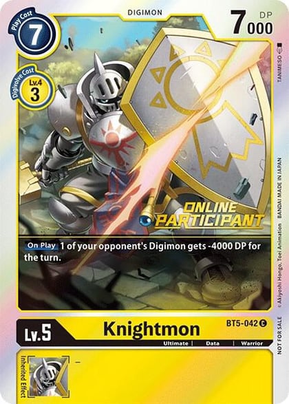 Knightmon - BT5-042 (2021 Championship Online Regional) [Online Participant], Battle of Omni BT5-042 C