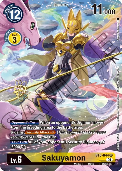 Sakuyamon (Tamer's Card Set 1), Battle of Omni BT5-044 R