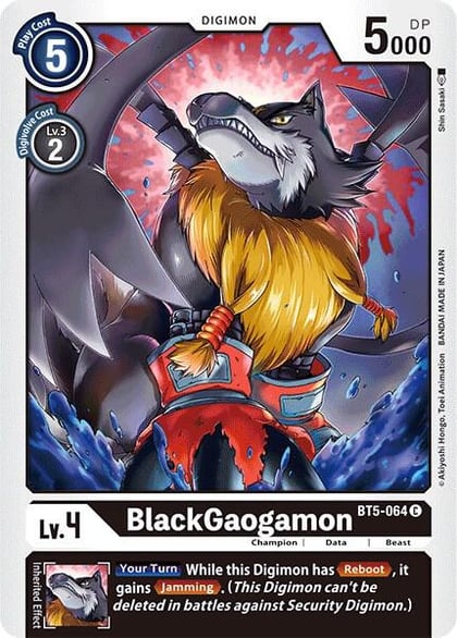 BlackGaogamon, Battle of Omni BT5-064 C