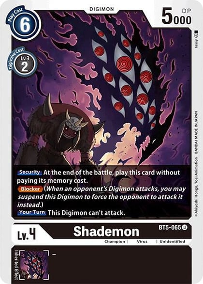Shademon, Battle of Omni BT5-065 U