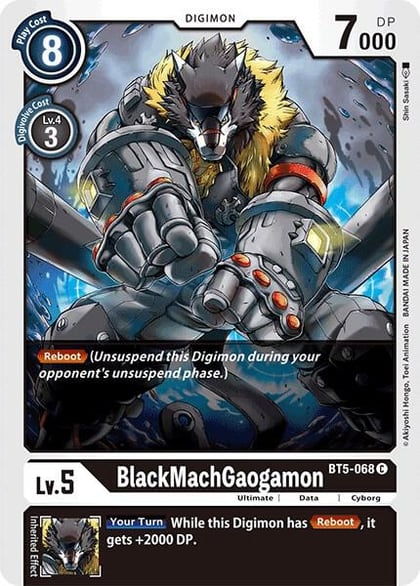 BlackMachGaogamon, Battle of Omni BT5-068 C