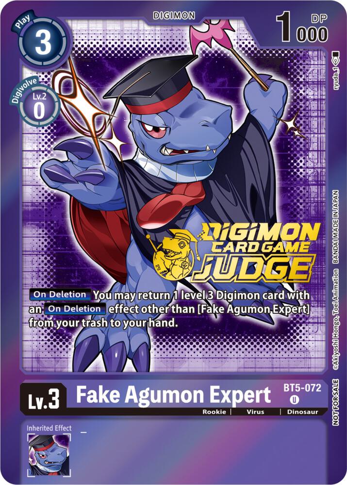 Fake Agumon Expert - BT5-072 (Judge Pack 4), Battle of Omni BT5-072 U