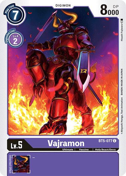 Vajramon, Battle of Omni BT5-077 C