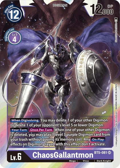 ChaosGallantmon, Battle of Omni BT5-081 SR