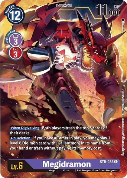 Megidramon, Battle of Omni BT5-083 R