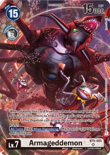 Armageddemon (Tamer Goods Set Diaboromon), Battle of Omni BT5-085 SR