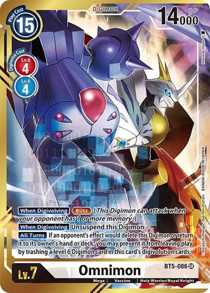 Omnimon (Alternate Art - Nakano Haito), Battle of Omni BT5-086 SR