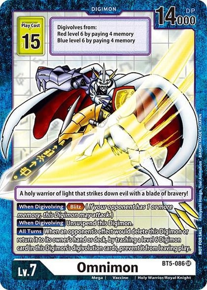 Omnimon (Across Time Box Promo), Battle of Omni BT5-086 SR