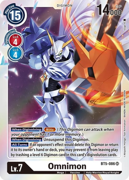 Omnimon, Battle of Omni BT5-086 SR