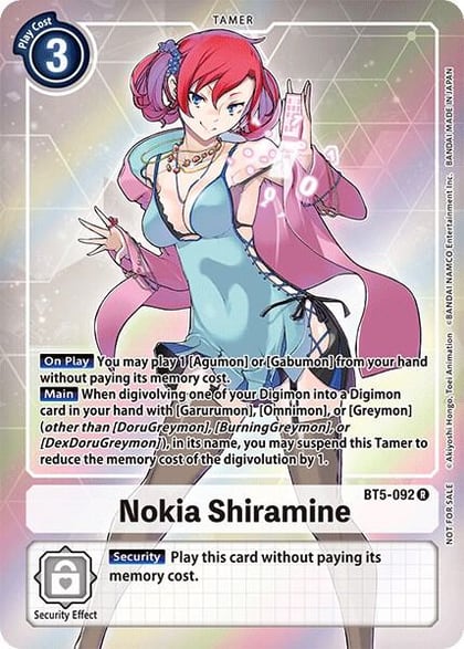 Nokia Shiramine (Box Topper), Battle of Omni BT5-092 R