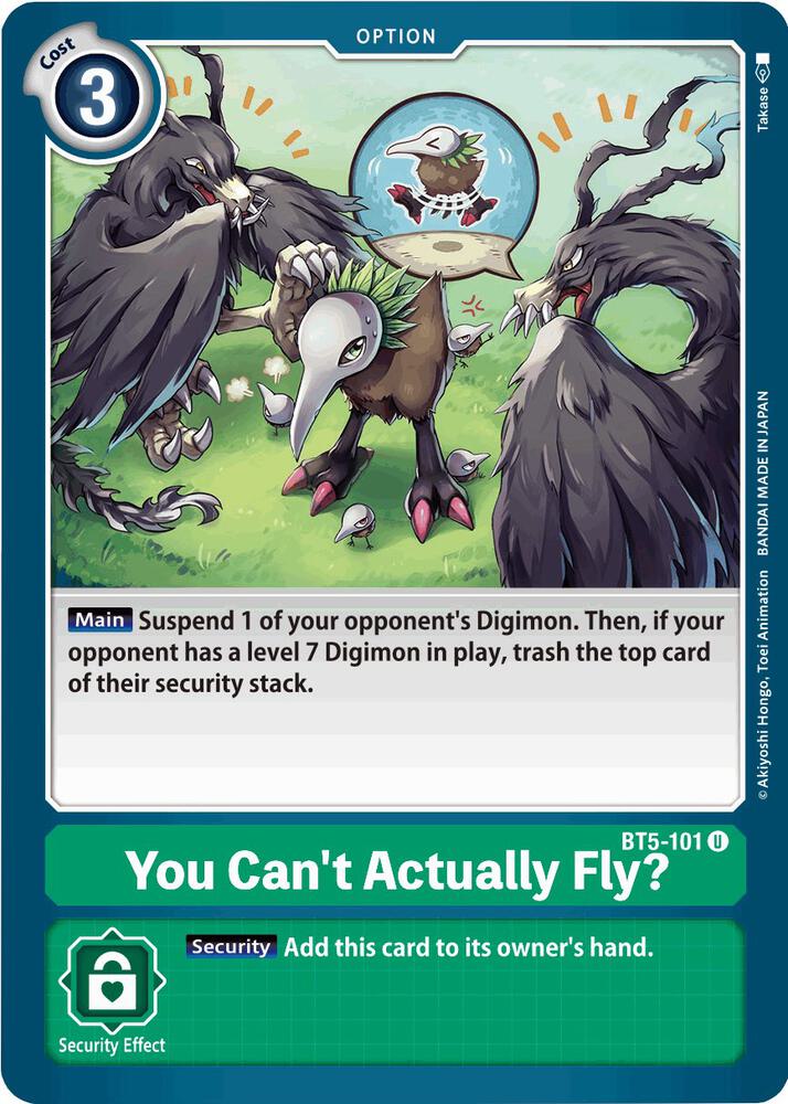 You Can't Actually Fly?, Battle of Omni BT5-101 U