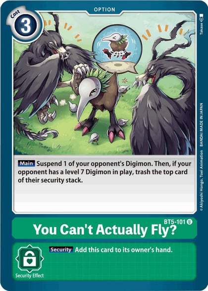 You Can't Actually Fly?, Battle of Omni BT5-101 U