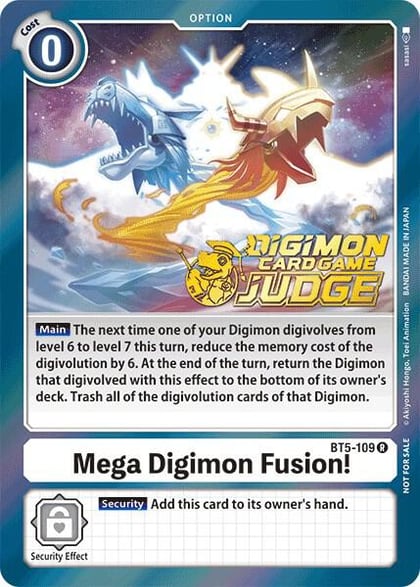 Mega Digimon Fusion! (Judge Pack 1), Battle of Omni BT5-109 R