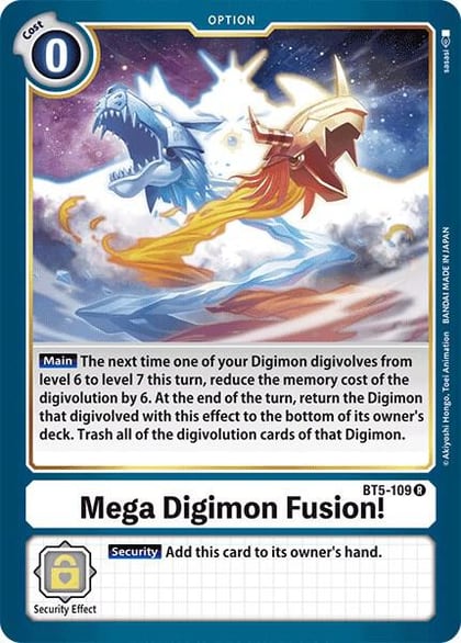 Mega Digimon Fusion!, Battle of Omni BT5-109 R