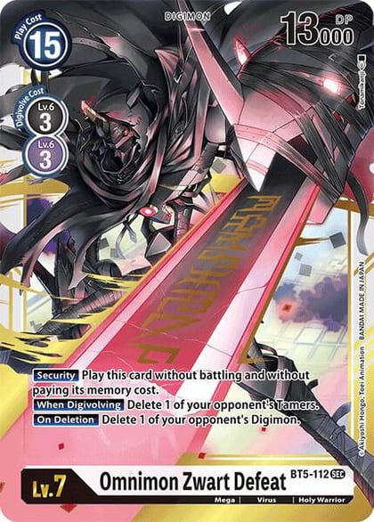 Omnimon Zwart Defeat, Battle of Omni BT5-112 SEC