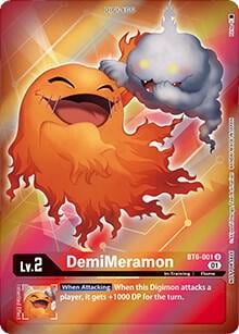 DemiMeramon (Box Topper), Double Diamond BT6-001 U