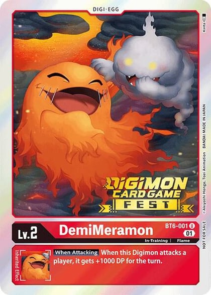 DemiMeramon (Digimon Card Game Fest 2022), Double Diamond BT6-001 U