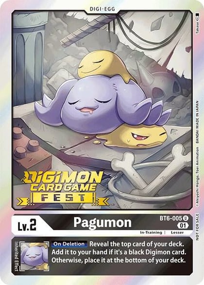 Pagumon (Digimon Card Game Fest 2022), Double Diamond BT6-005 U