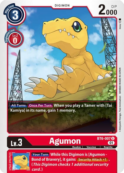 Agumon, Double Diamond BT6-007 U