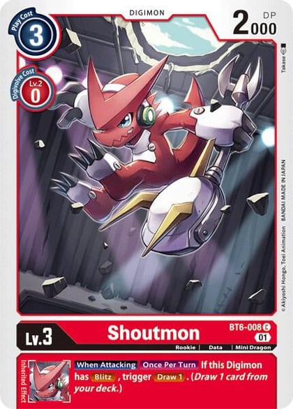 Shoutmon, Double Diamond BT6-008 C