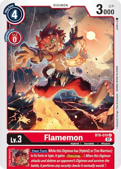 Flamemon, Double Diamond BT6-010 U