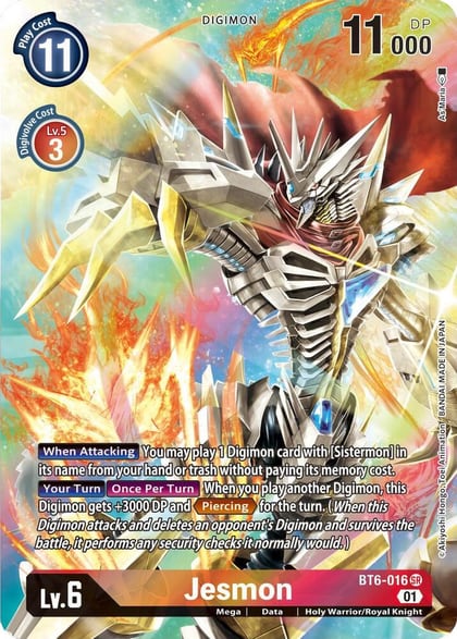 Jesmon (Alternate Art), Double Diamond BT6-016 SR